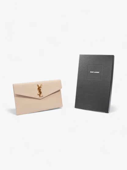 Saint Laurent Uptown Pouch Dark Beige Calfskin Leather
