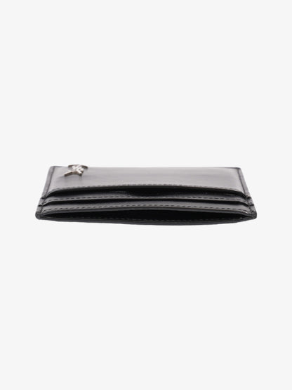 Saint Laurent Monogram Card Holder Black Leather