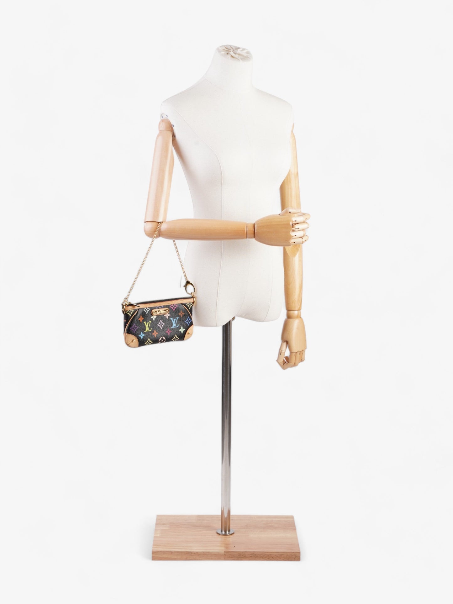 Louis Vuitton X Takashi Murakami Pochette Milla MM Multicoloured Monogram Coated Canvas