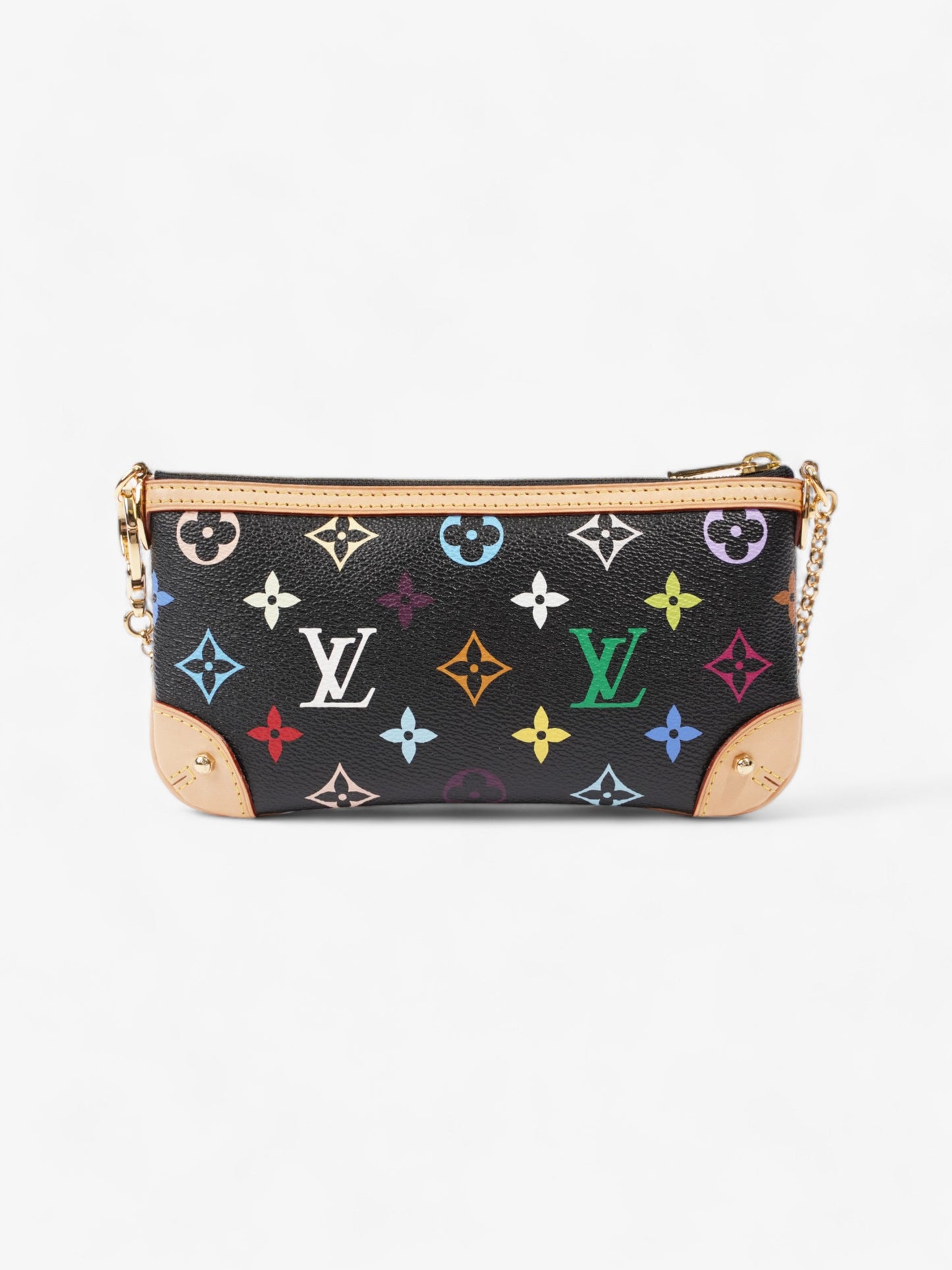 Louis Vuitton X Takashi Murakami Pochette Milla MM Multicoloured Monogram Coated Canvas