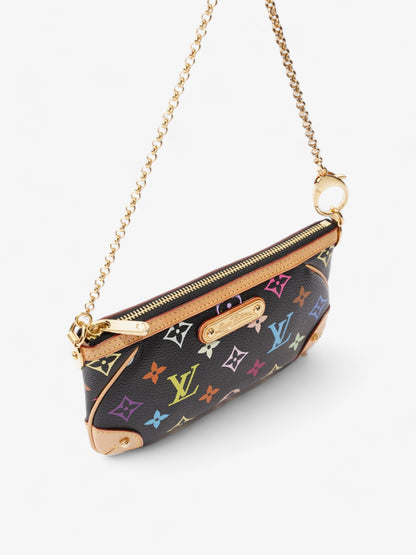 Louis Vuitton X Takashi Murakami Pochette Milla MM Multicoloured Monogram Coated Canvas