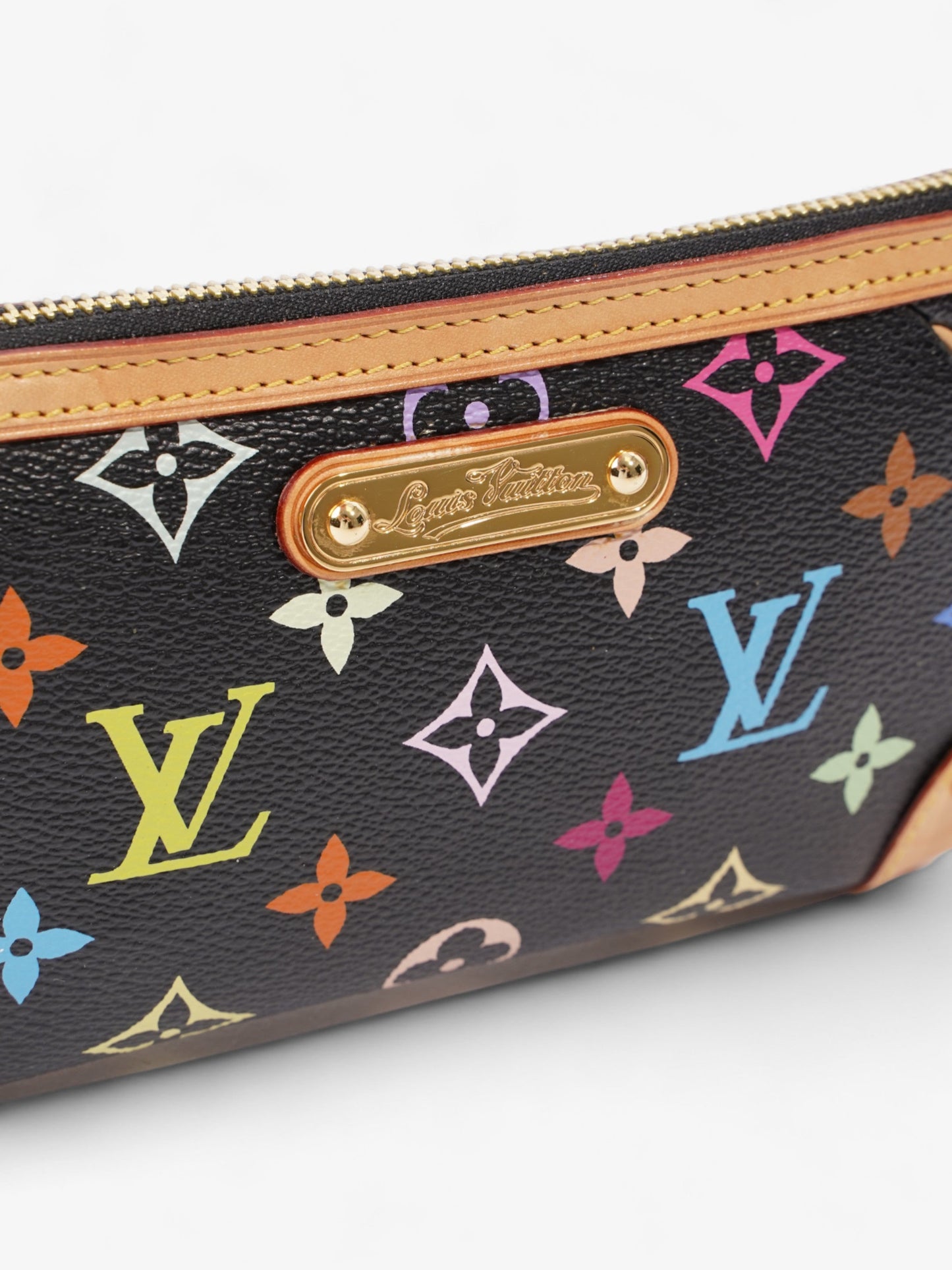 Louis Vuitton X Takashi Murakami Pochette Milla MM Multicoloured Monogram Coated Canvas
