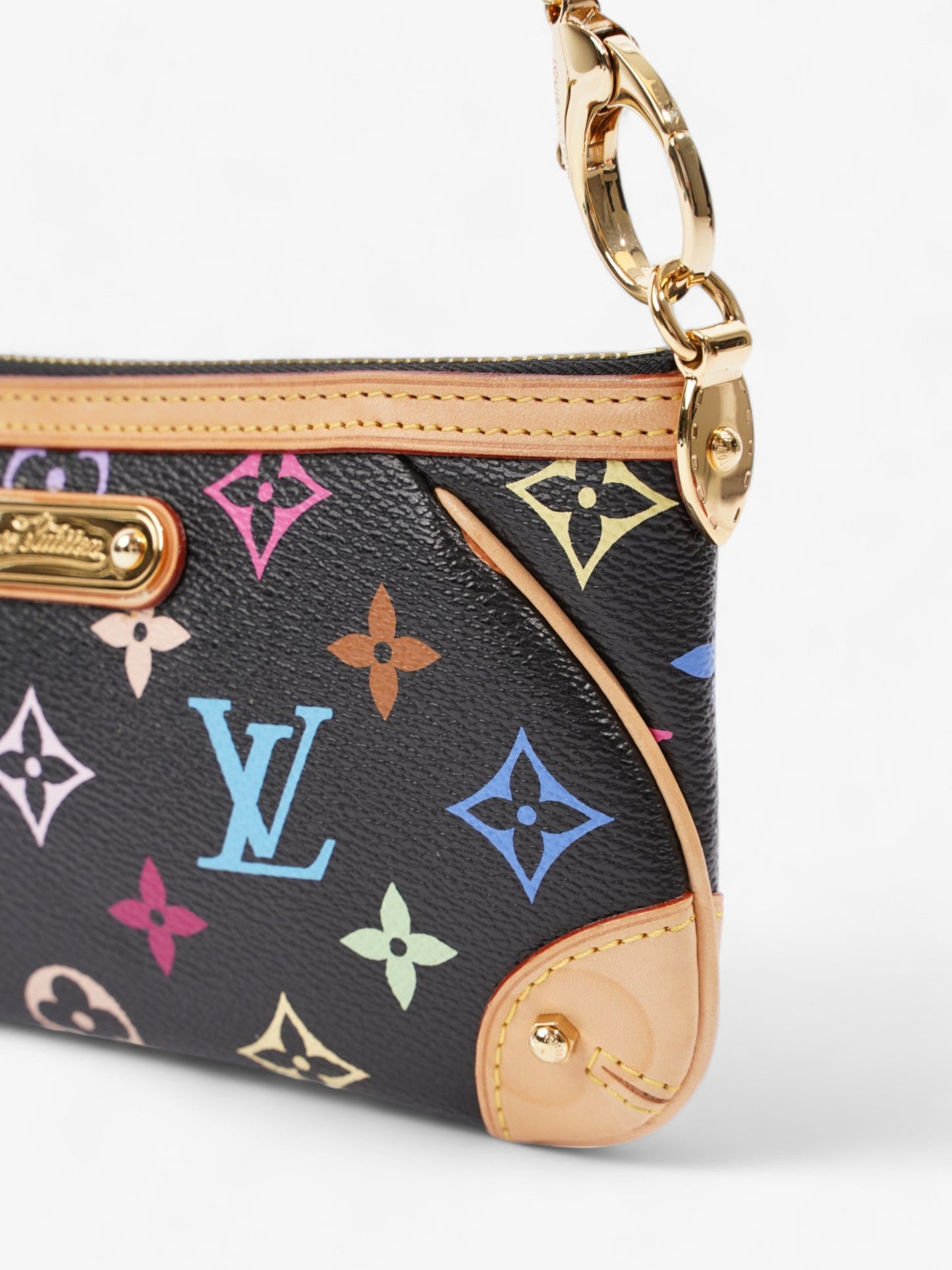 Louis Vuitton X Takashi Murakami Pochette Milla MM Multicoloured Monogram Coated Canvas