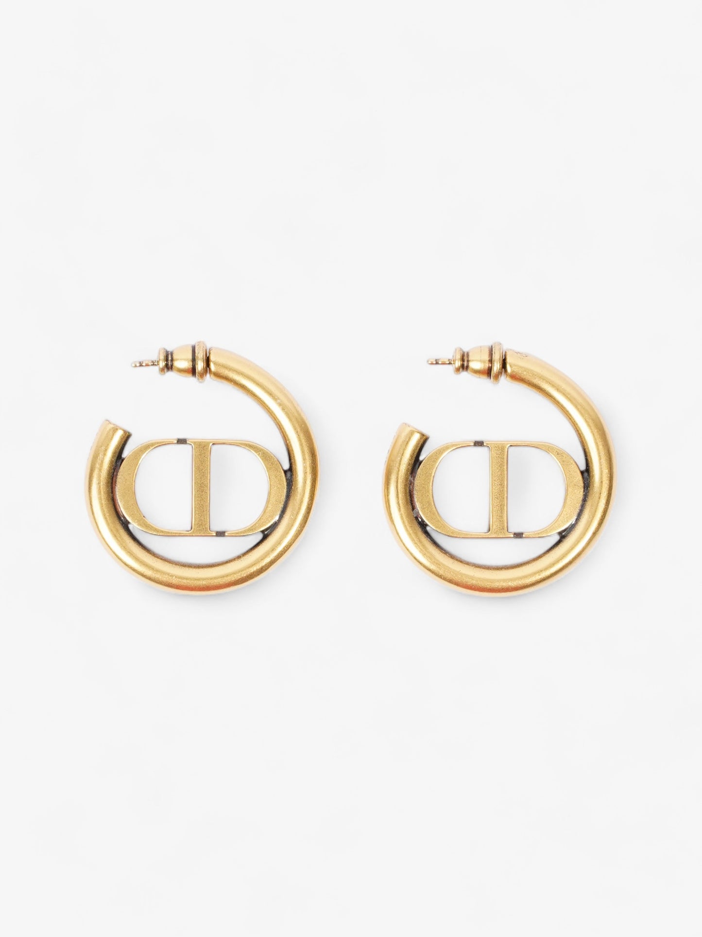 Christian Dior 30 Montaigne Earrings Gold Base Metal