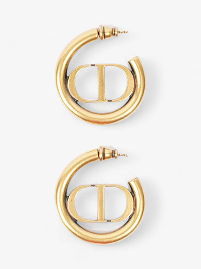 Christian Dior 30 Montaigne Earrings Gold Base Metal