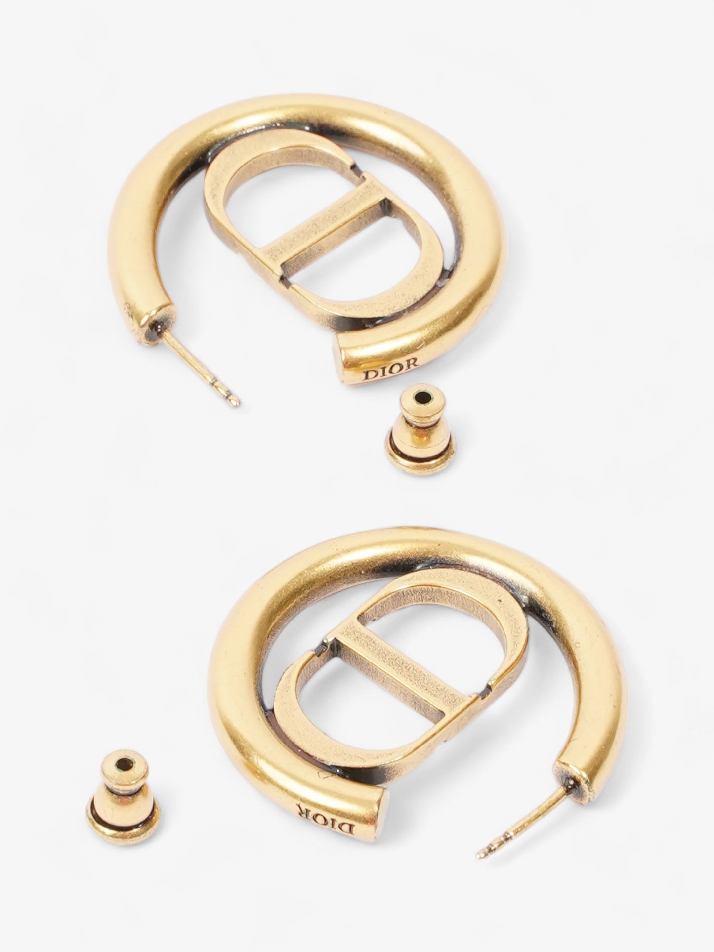 Christian Dior 30 Montaigne Earrings Gold Base Metal