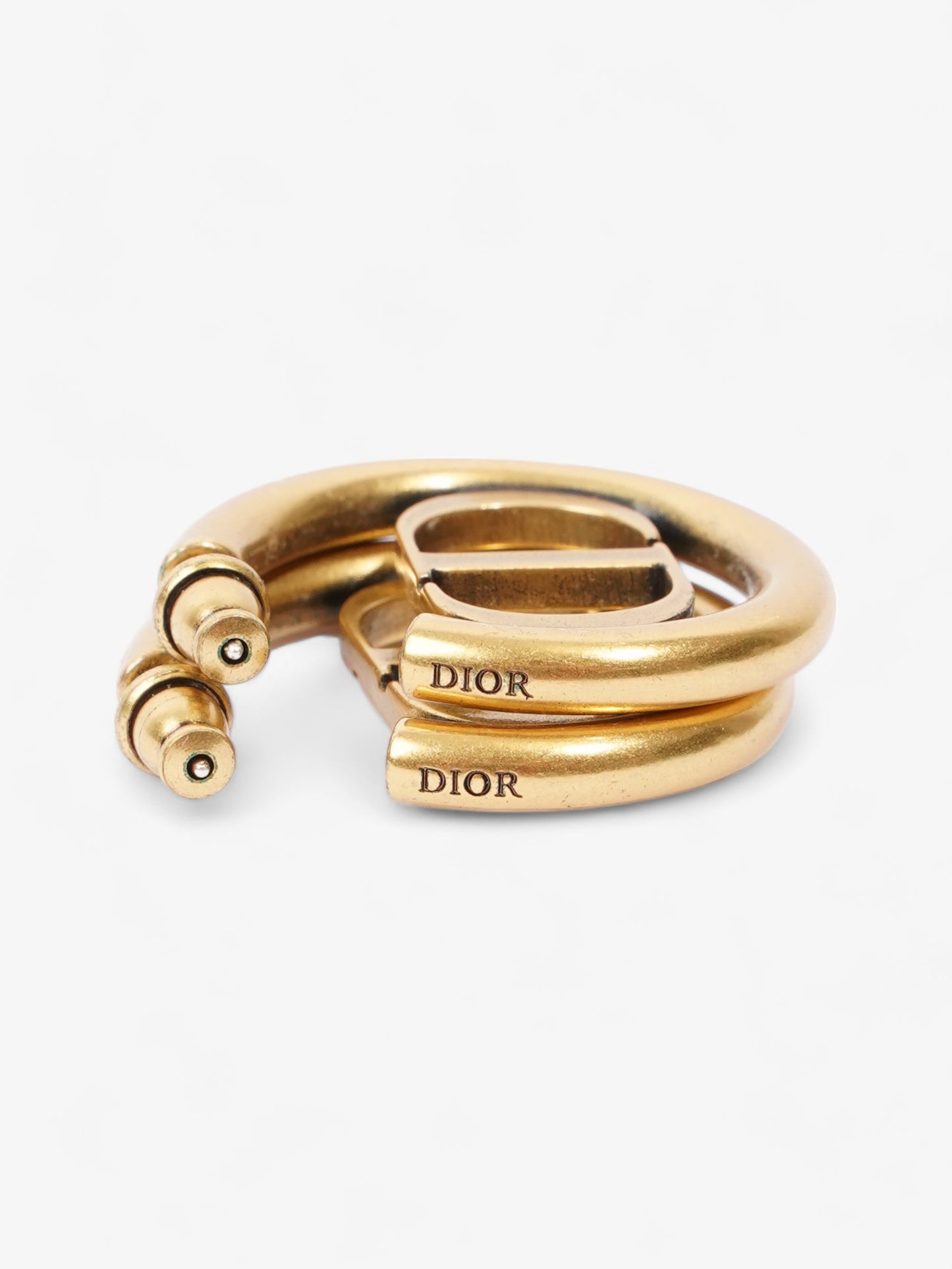 Christian Dior 30 Montaigne Earrings Gold Base Metal