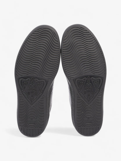 Gucci New Ace Embossed Sneakers Black Embossed Leather EU 42.5 UK 8.5