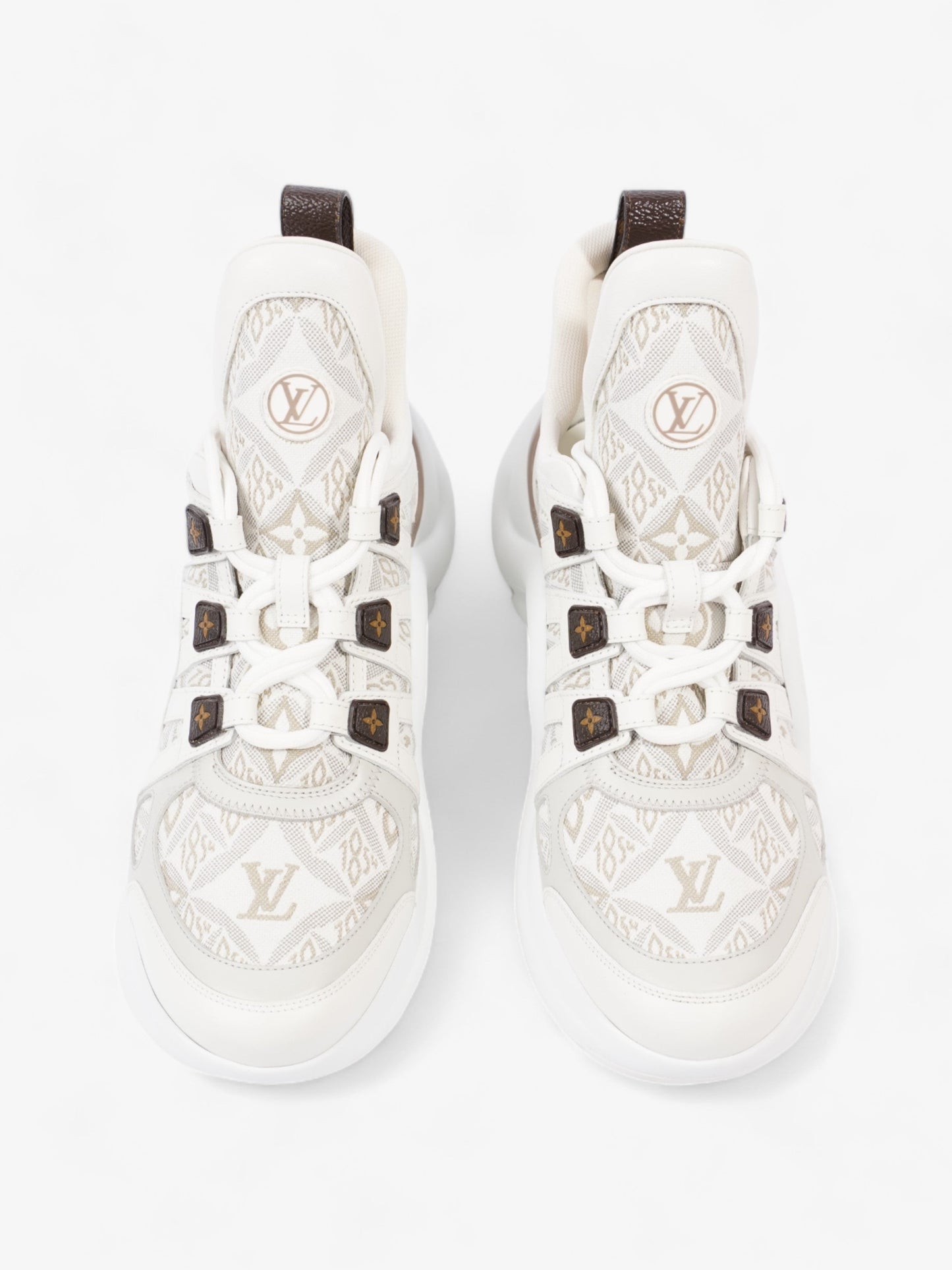 Louis Vuitton Since 1854 Archlights White / Brown Canvas EU 40 UK 7