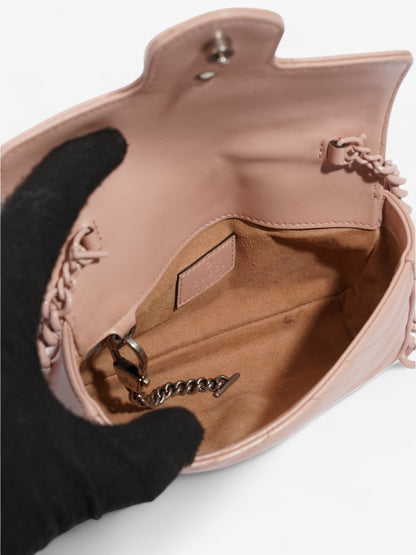 Gucci GG Marmont Belt Bag Baby Pink Matelasse Leather
