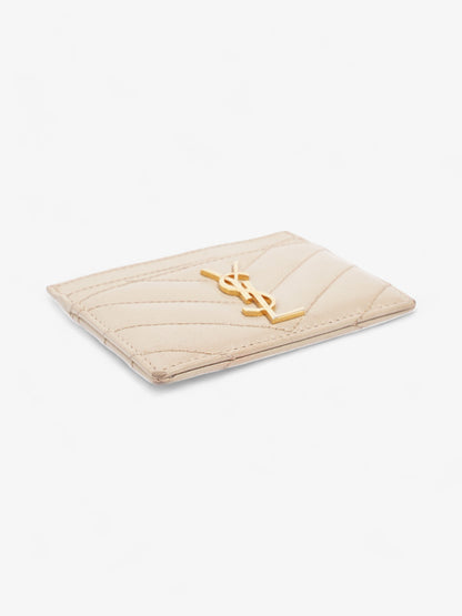 Saint Laurent Card Case Dusty Grey Lambskin Leather