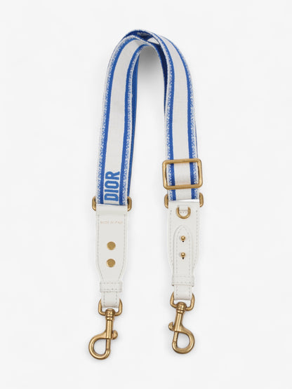 Christian Dior Strap Blue / White Cotton