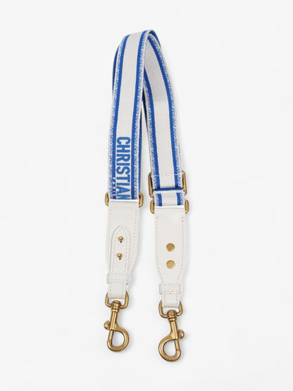 Christian Dior Strap Blue / White Cotton