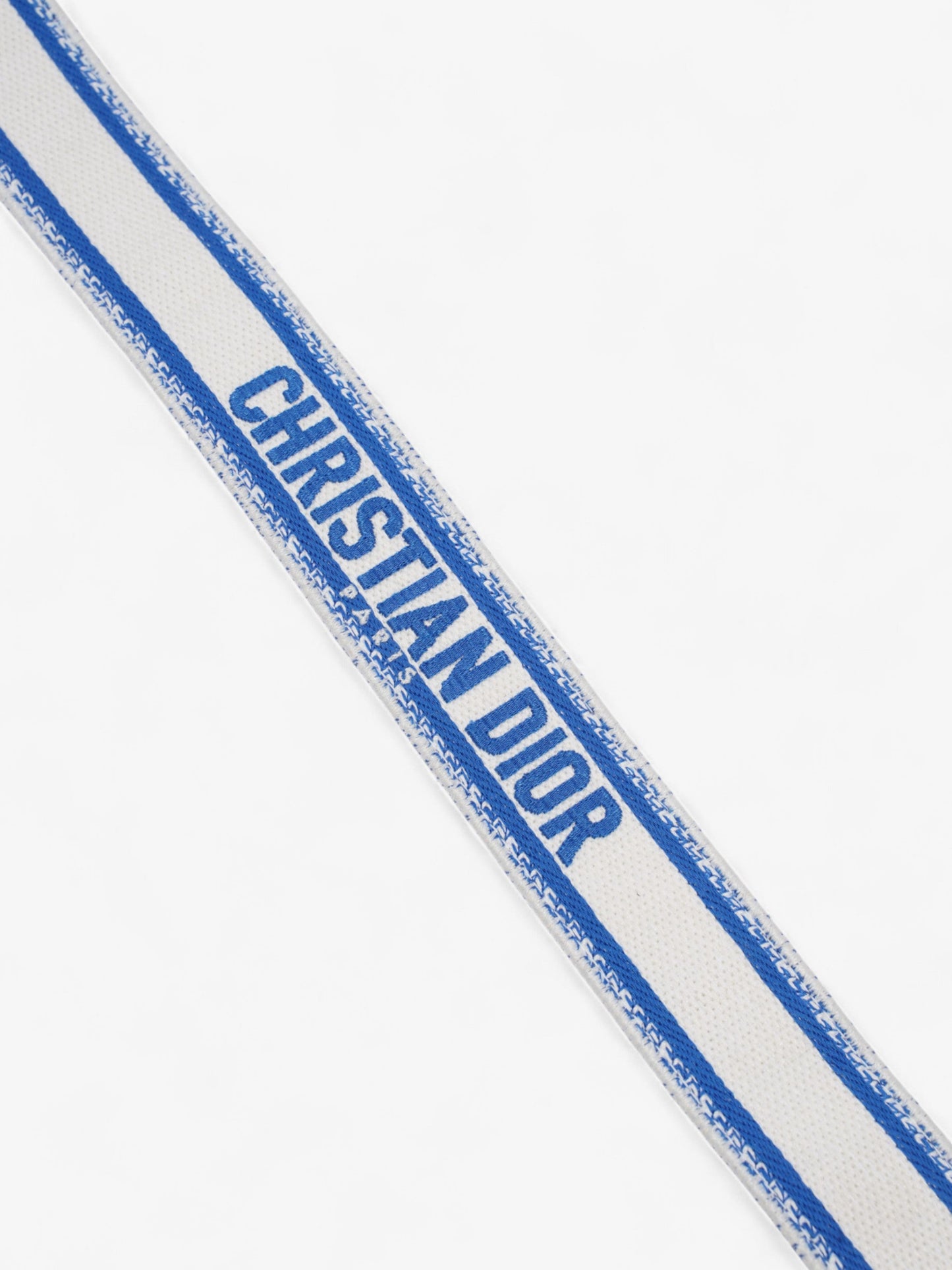 Christian Dior Strap Blue / White Cotton