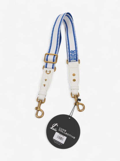 Christian Dior Strap Blue / White Cotton