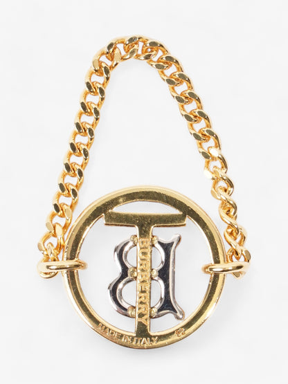 Burberry Mini TB Chain Ring Light Gold / Palladium Base Metal Medium (Circumference - 52mm)