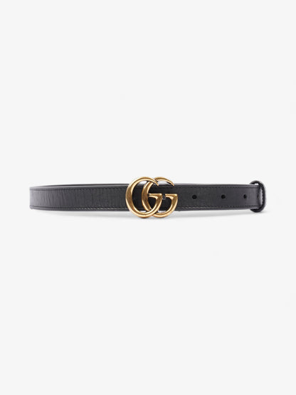 Gucci GG Marmont Thin Belt Black Leather 85cm 34"