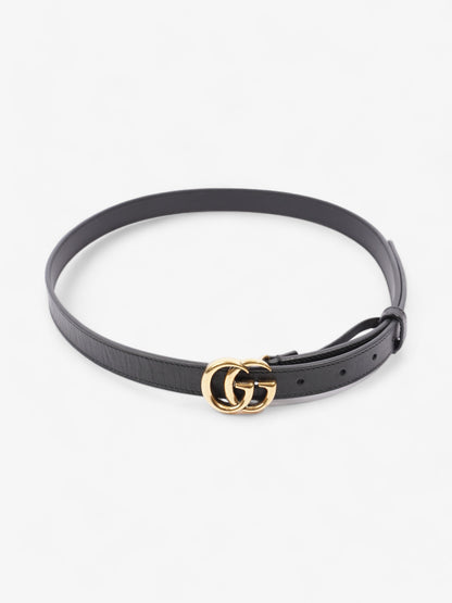 Gucci GG Marmont Thin Belt Black Leather 85cm 34"