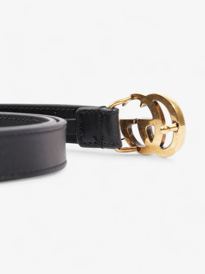 Gucci GG Marmont Thin Belt Black Leather 85cm 34"