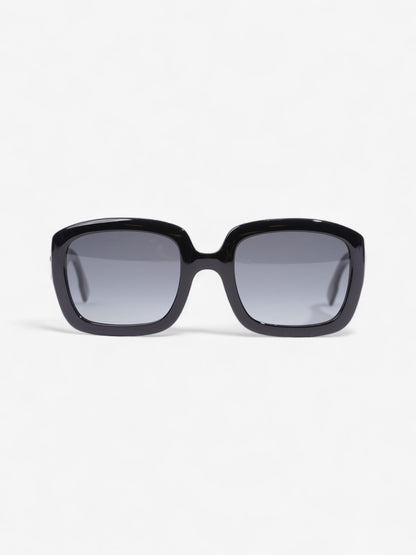 Christian Dior Square Sunglasses Black Acetate 145mm