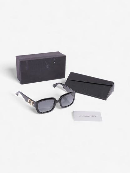 Christian Dior Square Sunglasses Black Acetate 145mm
