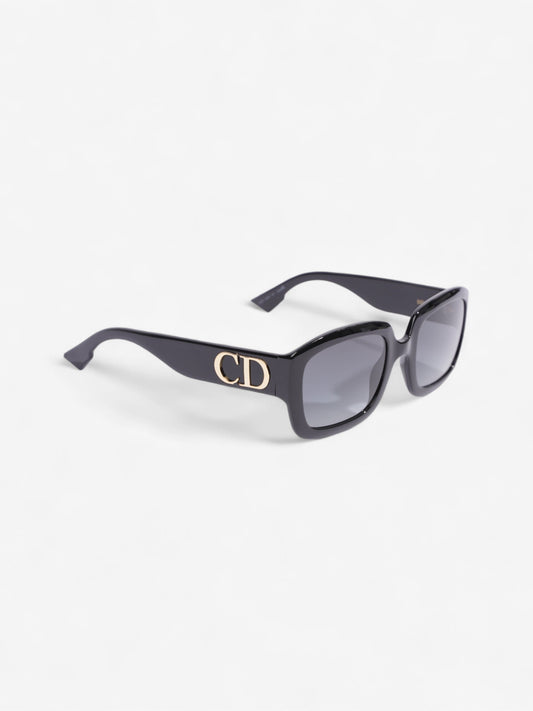 Christian Dior Square Sunglasses Black Acetate 145mm