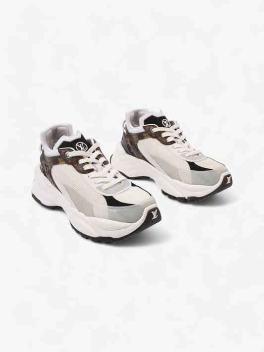 Louis Vuitton Run 55 Sneakers White  / Monogram / Black Mesh EU 38 UK 5