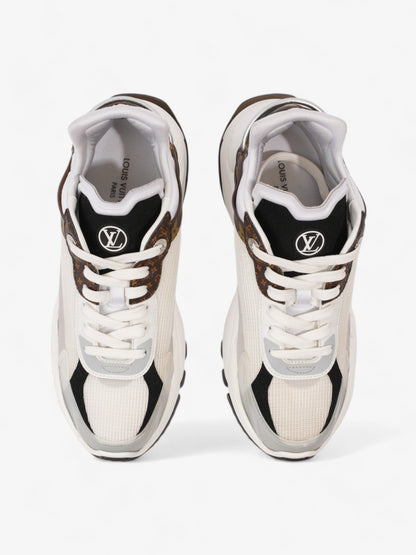 Louis Vuitton Run 55 Sneakers White  / Monogram / Black Mesh EU 38 UK 5