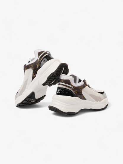 Louis Vuitton Run 55 Sneakers White  / Monogram / Black Mesh EU 38 UK 5