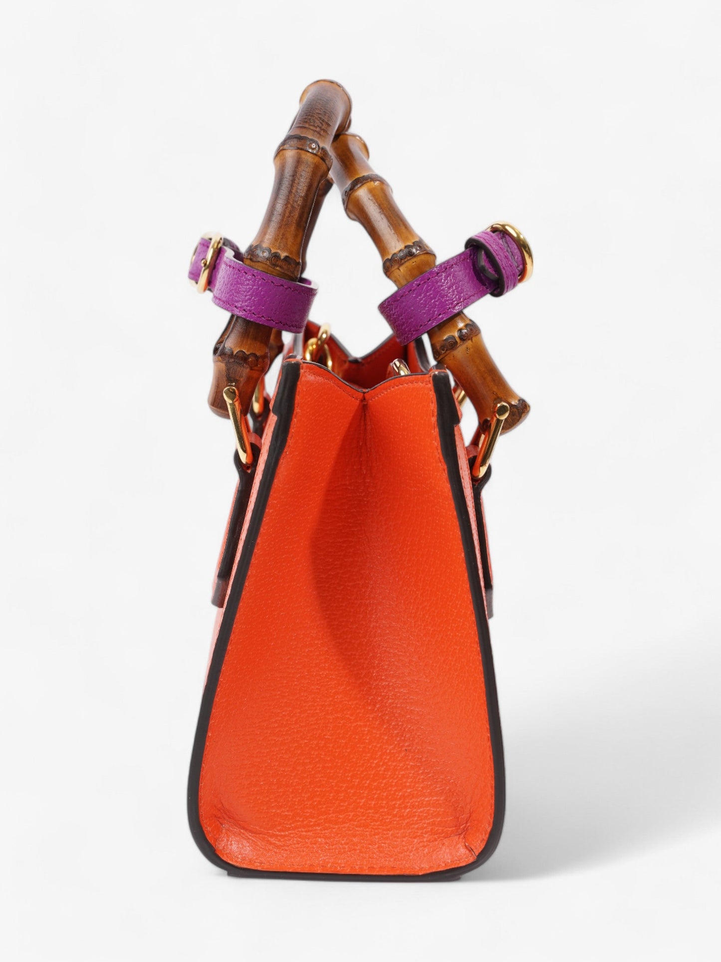 Gucci Diana Tote Orange Leather Mini