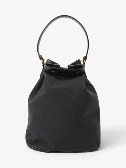 Prada Duet Bucket Bag Black Canvas