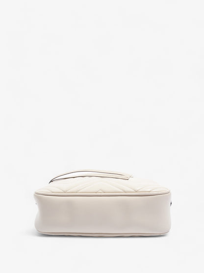 Gucci Marmont  White Matelasse Leather Small