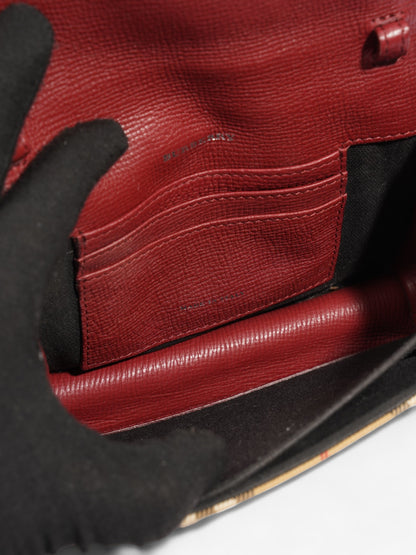 Burberry Macken Vintage Check / Burgundy Leather