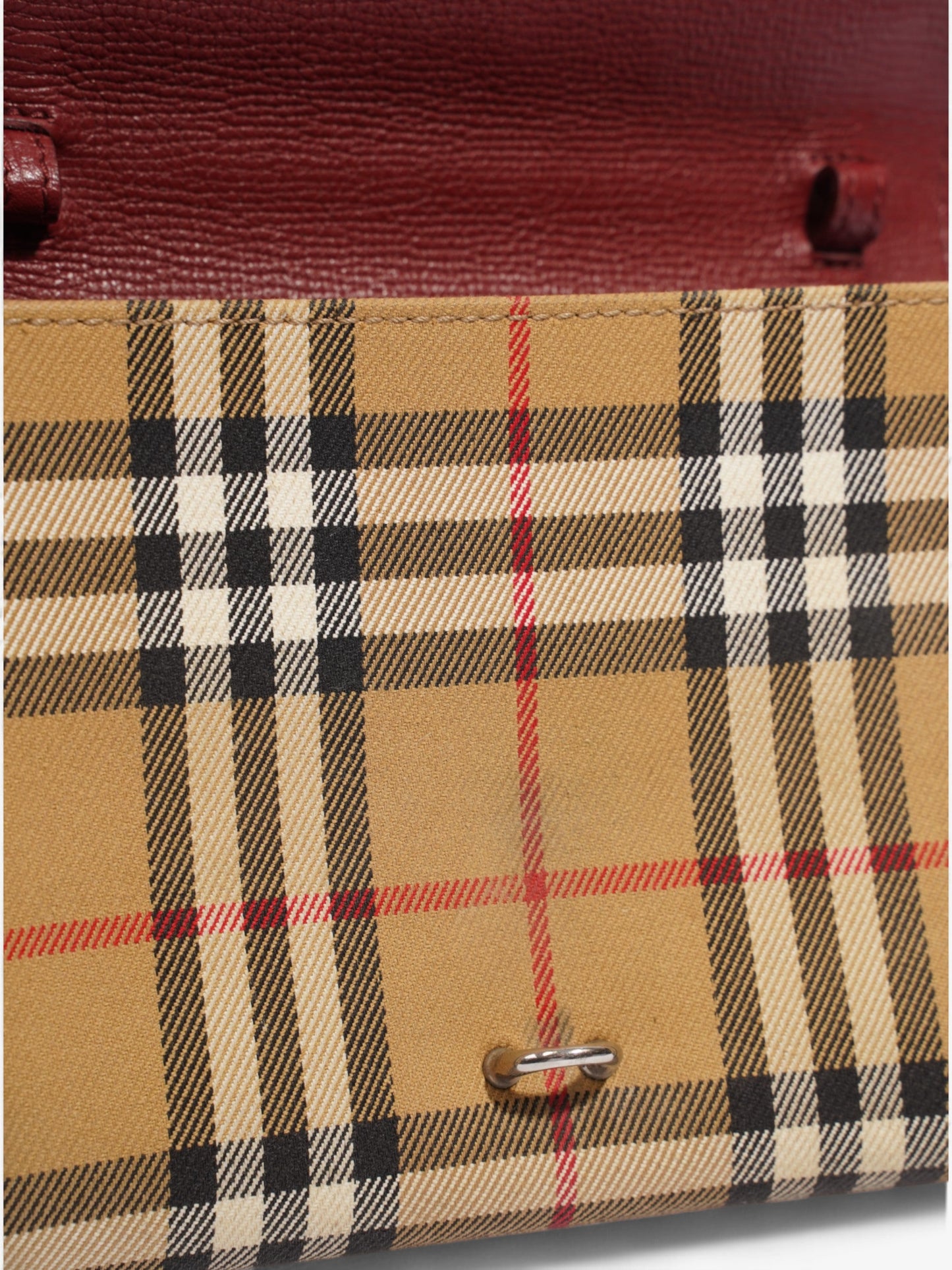 Burberry Macken Vintage Check / Burgundy Leather