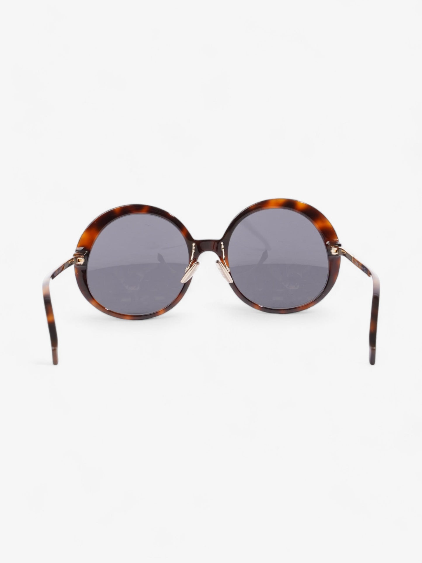 Fendi Round Sunglasses Havana Brown / Gold Acetate 140mm