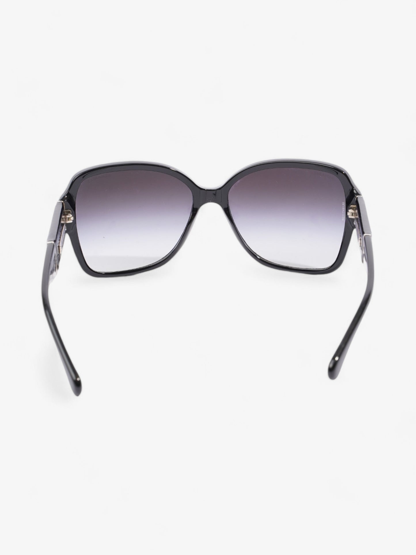Chanel CC Sunglasses Black Acetate 135mm