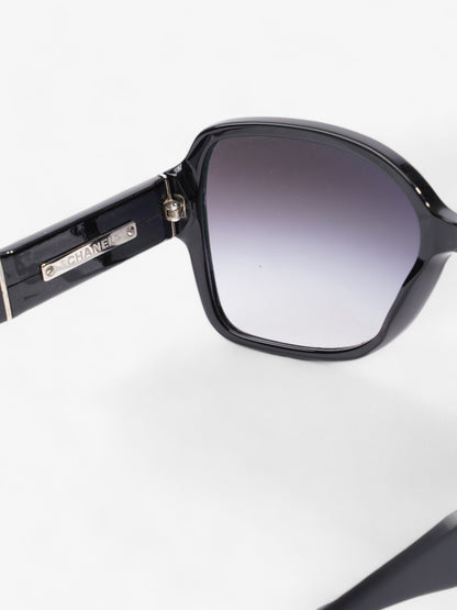 Chanel CC Sunglasses Black Acetate 135mm