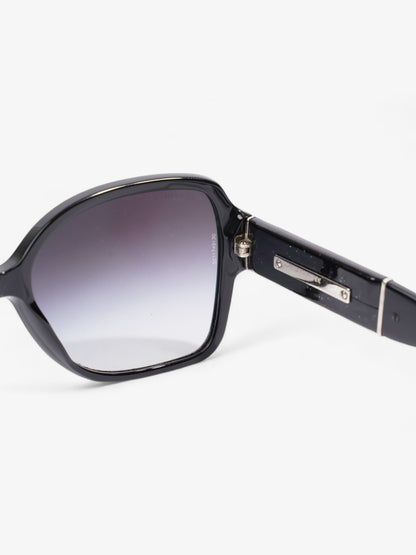 Chanel CC Sunglasses Black Acetate 135mm
