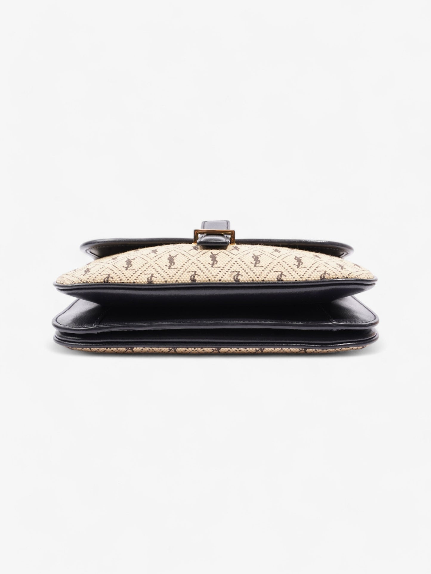 Saint Laurent Monogramme cloth bag Beige / Black Fabric