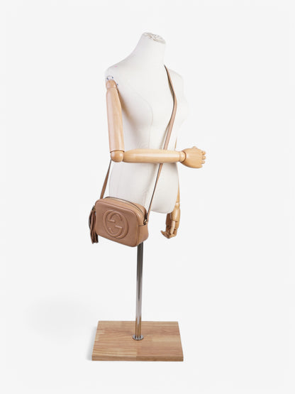 Gucci Soho Disco Bag Beige Calfskin Leather Small