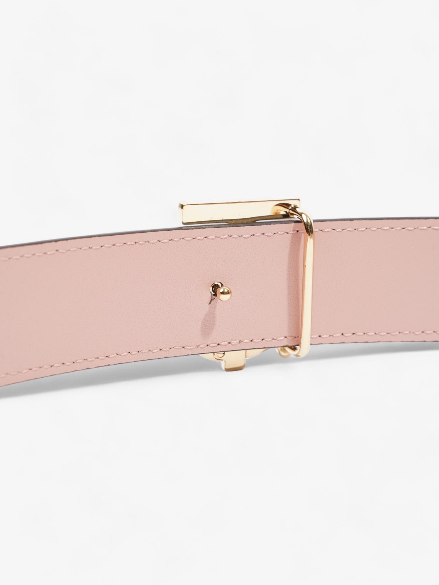 Burberry TB Belt Reversible Oat Beige / Dusty Pink  Leather Large - 137cm