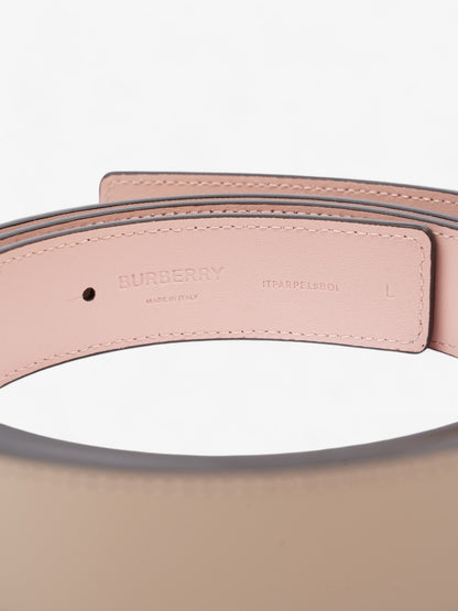 Burberry TB Belt Reversible Oat Beige / Dusty Pink  Leather Large - 137cm