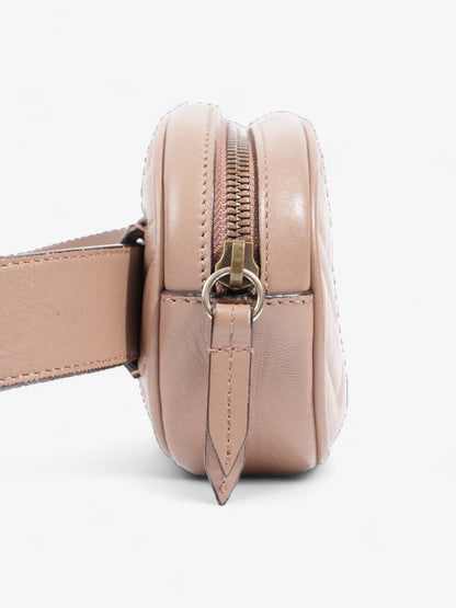 Gucci GG Marmont Belt Bag Porcelain Rose Matelasse Leather