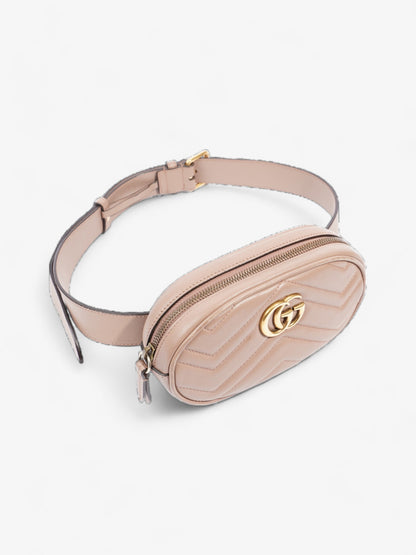 Gucci GG Marmont Belt Bag Porcelain Rose Matelasse Leather