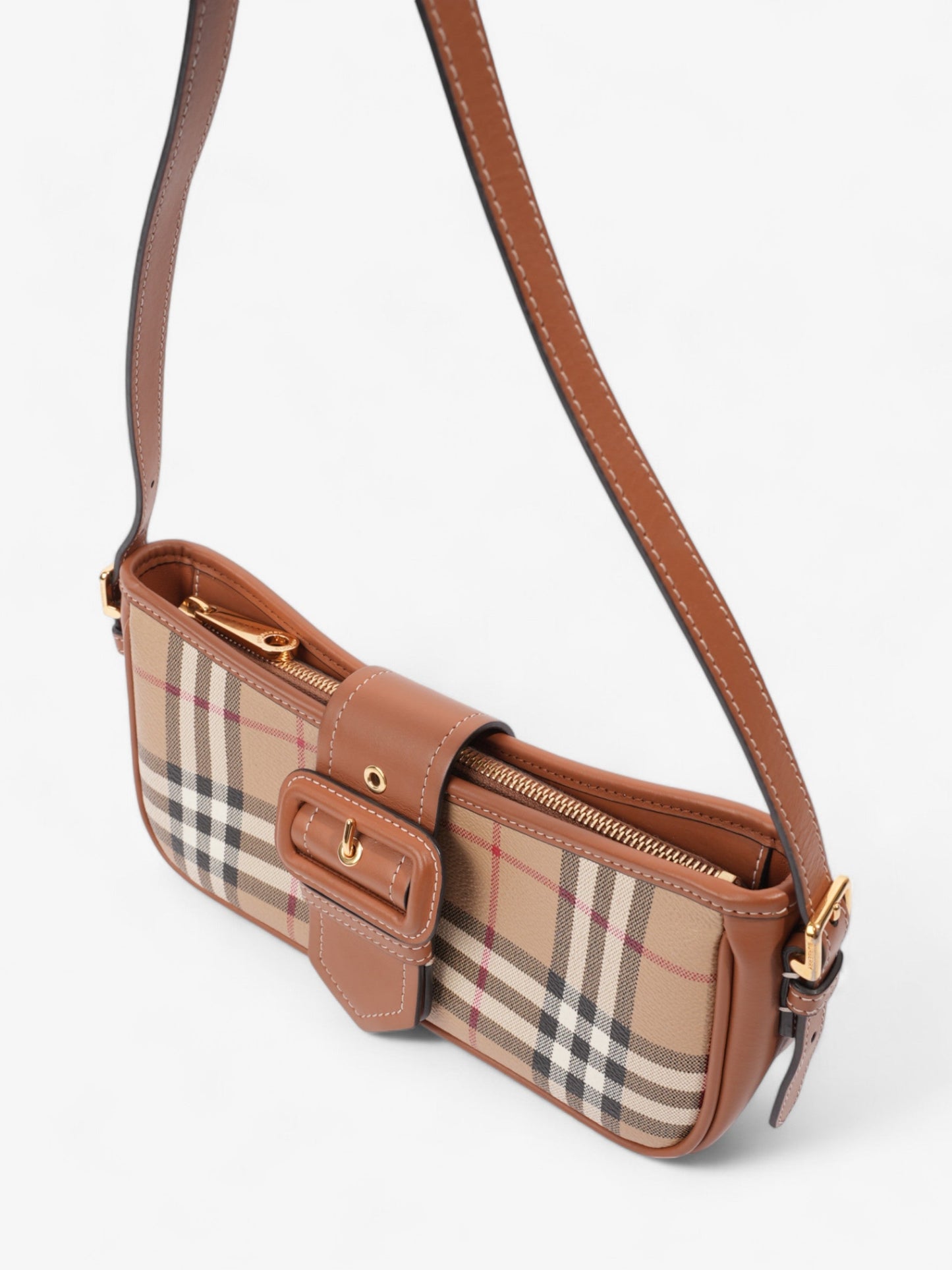 Burberry Sling Bag Vintage Check / Briar Brown Canvas