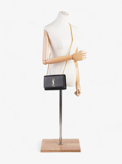 Saint Laurent Kate Black Calfskin Leather Small