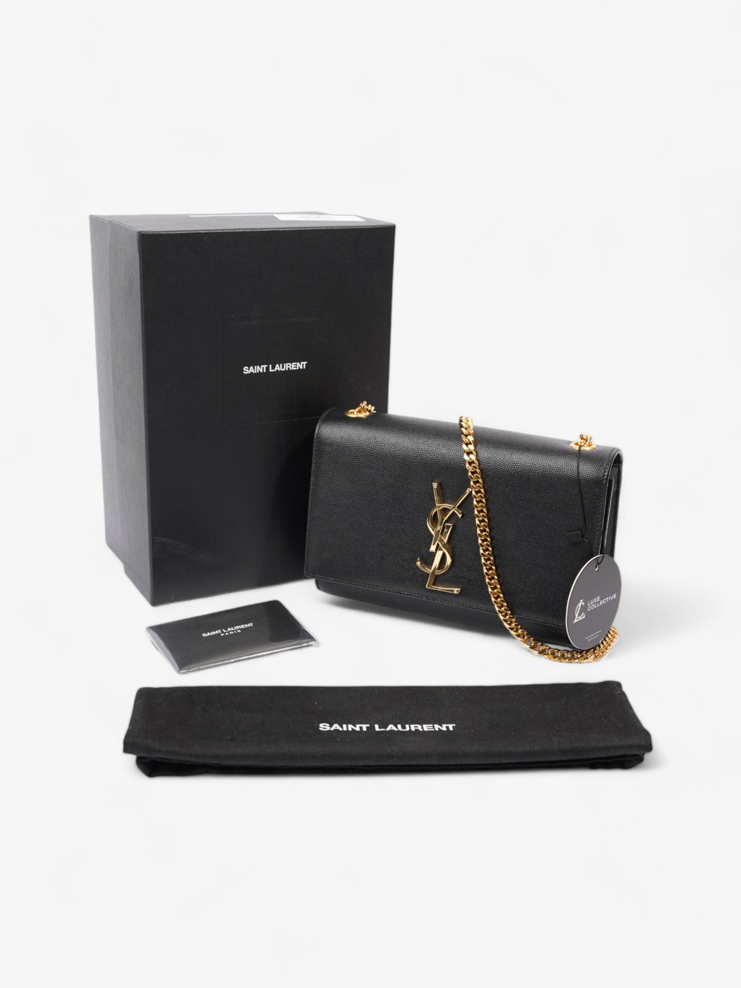 Saint Laurent Kate Black Calfskin Leather Small