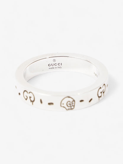 Gucci Ghost Ring Silver Silver Sterling 13 (Circumference - 53mm)