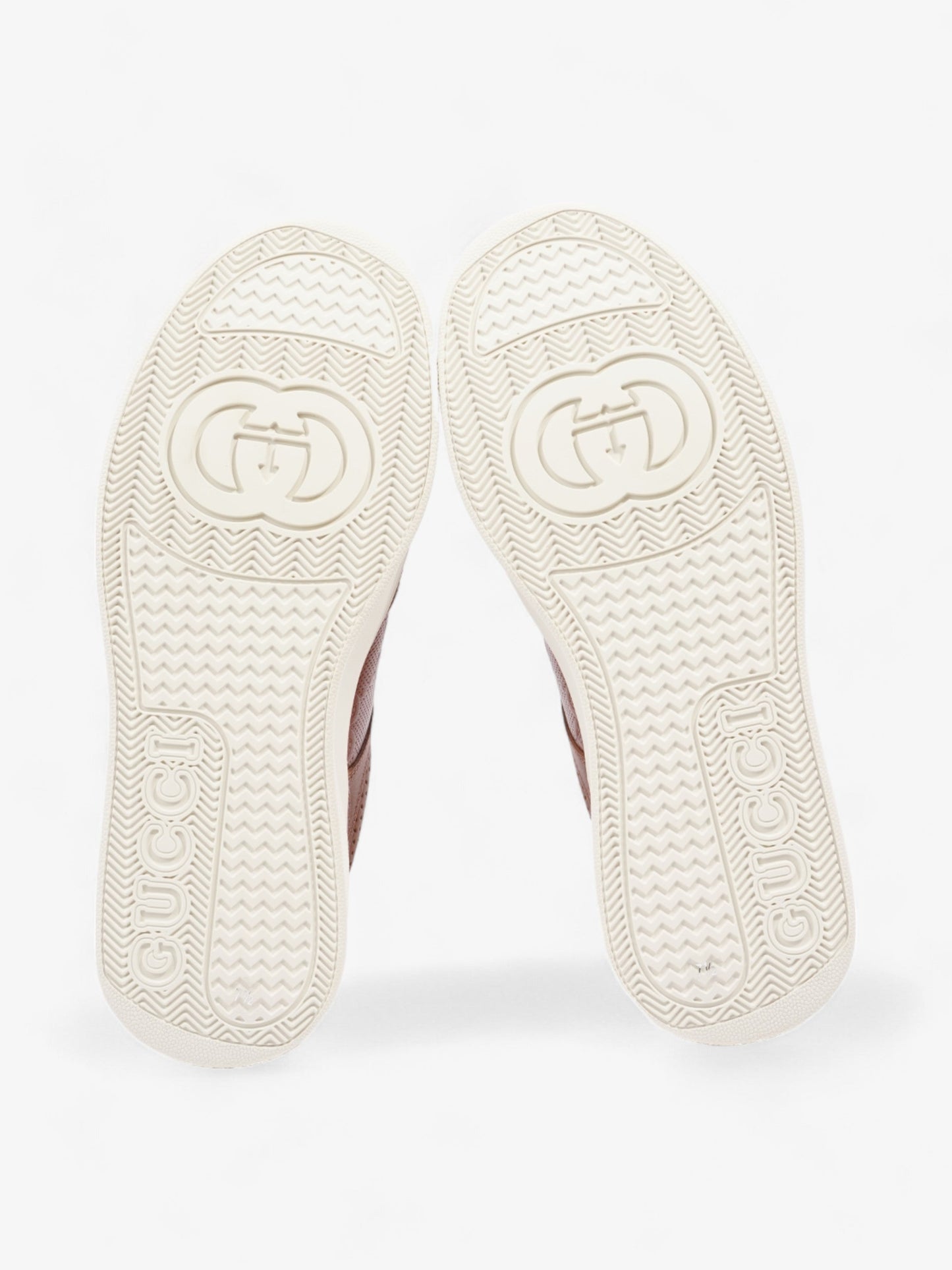 Gucci Chunky GG Embossed Sneakers Brown / White Leather EU 41.5 UK 7.5