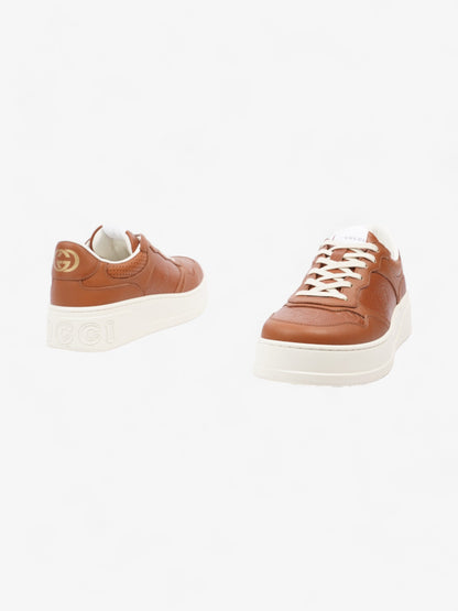 Gucci Chunky GG Embossed Sneakers Brown / White Leather EU 41.5 UK 7.5